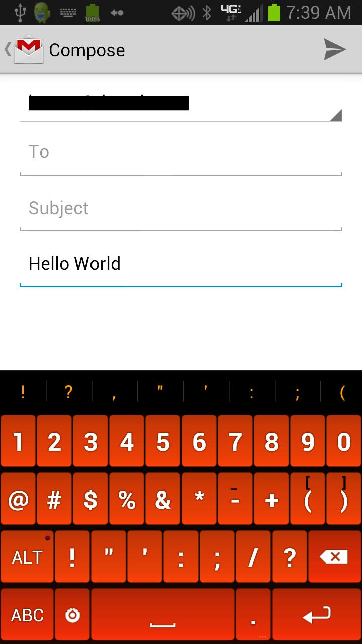Orange Keyboard