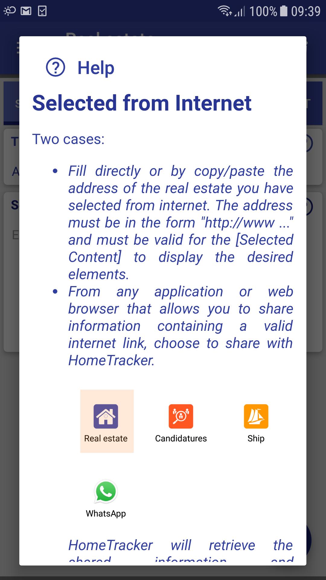 Home tracker