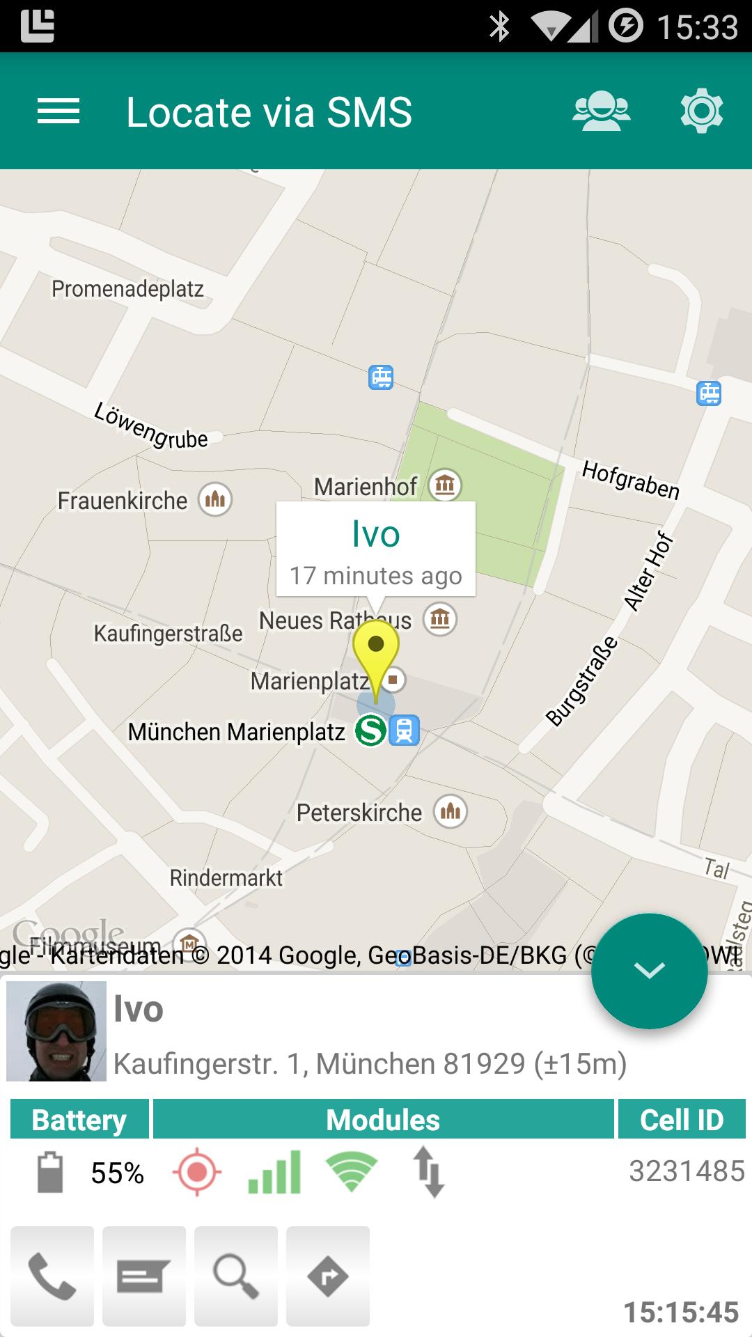 Locate via SMS