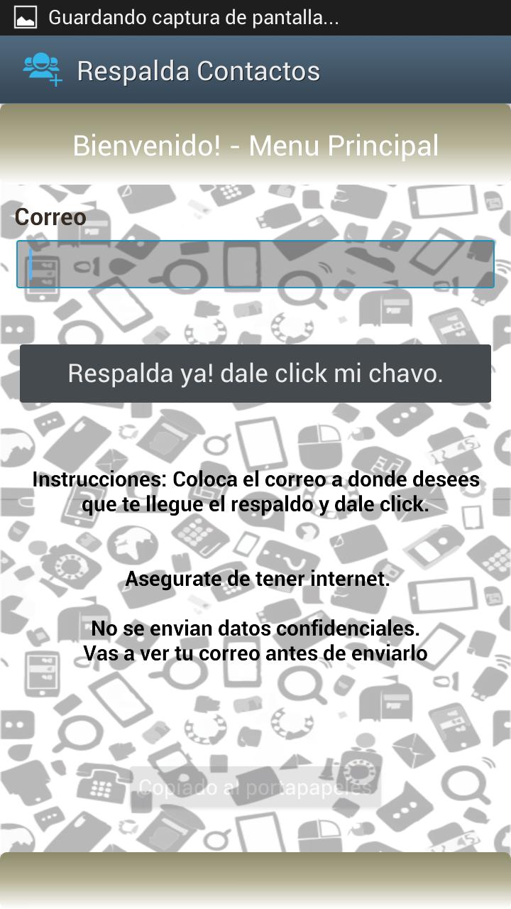 Respalda Contactos