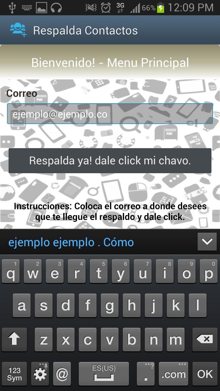 Respalda Contactos