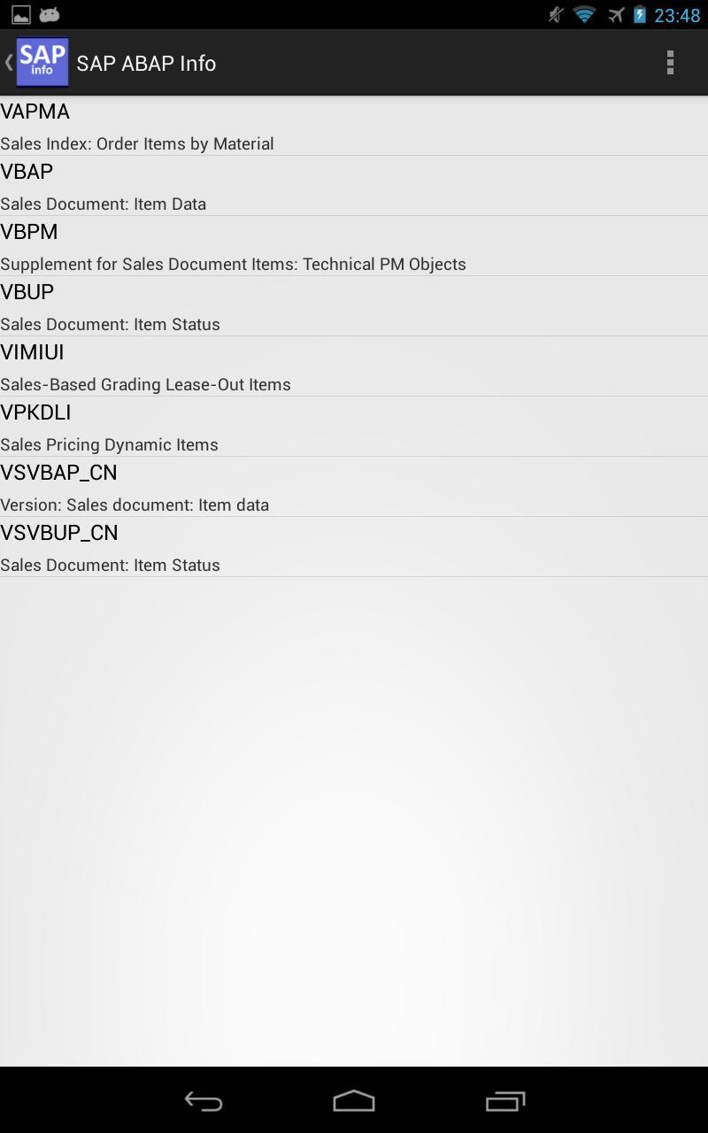 SAP ABAP Info