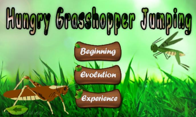 Hungry Grasshopper Jumping