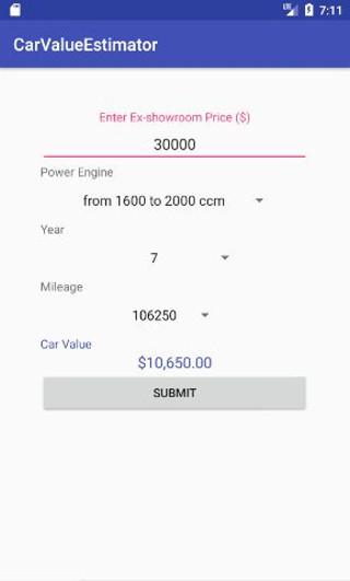 Car Value Estimator
