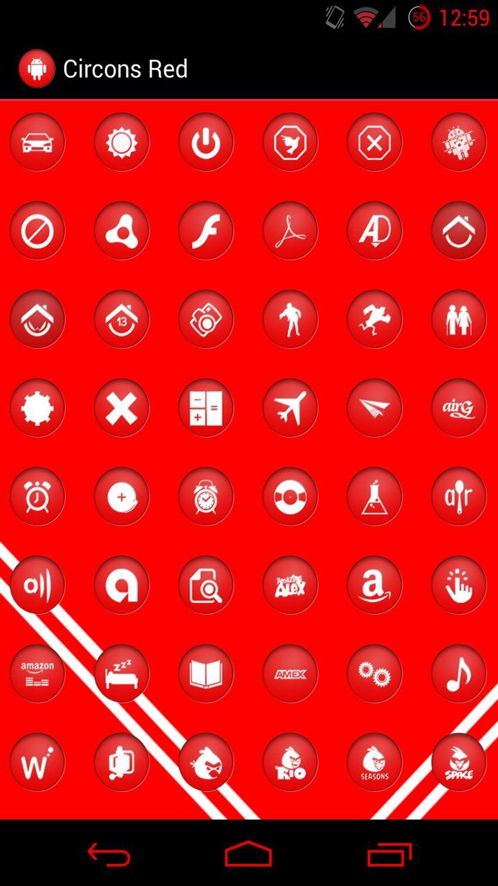 Circons Red Icon Pack