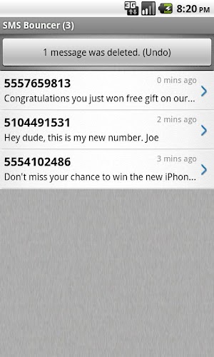 SMS Bouncer