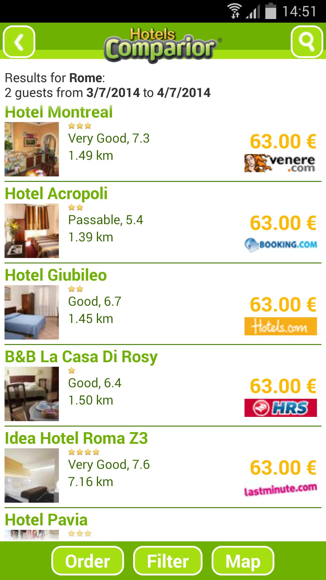 Comparior Compare Hotel prices