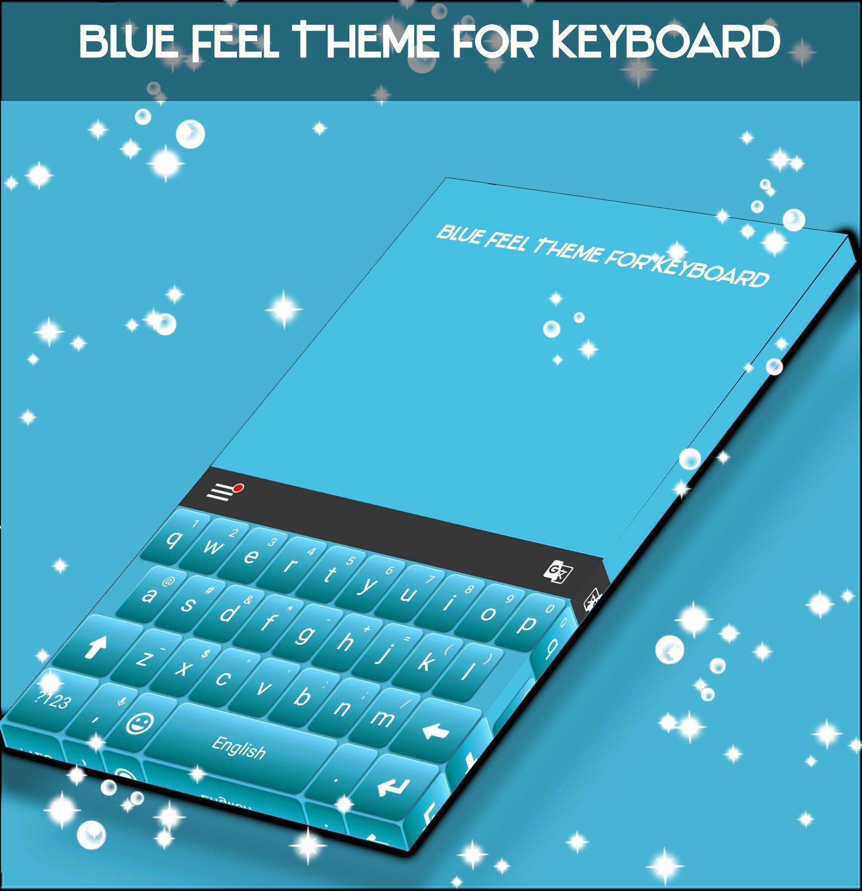 Pastel Blue Theme Keyboard
