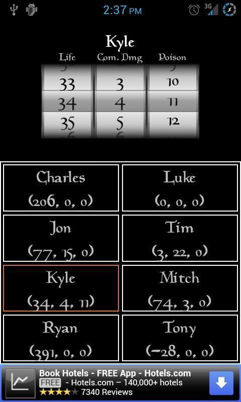 MTG Life Tracker