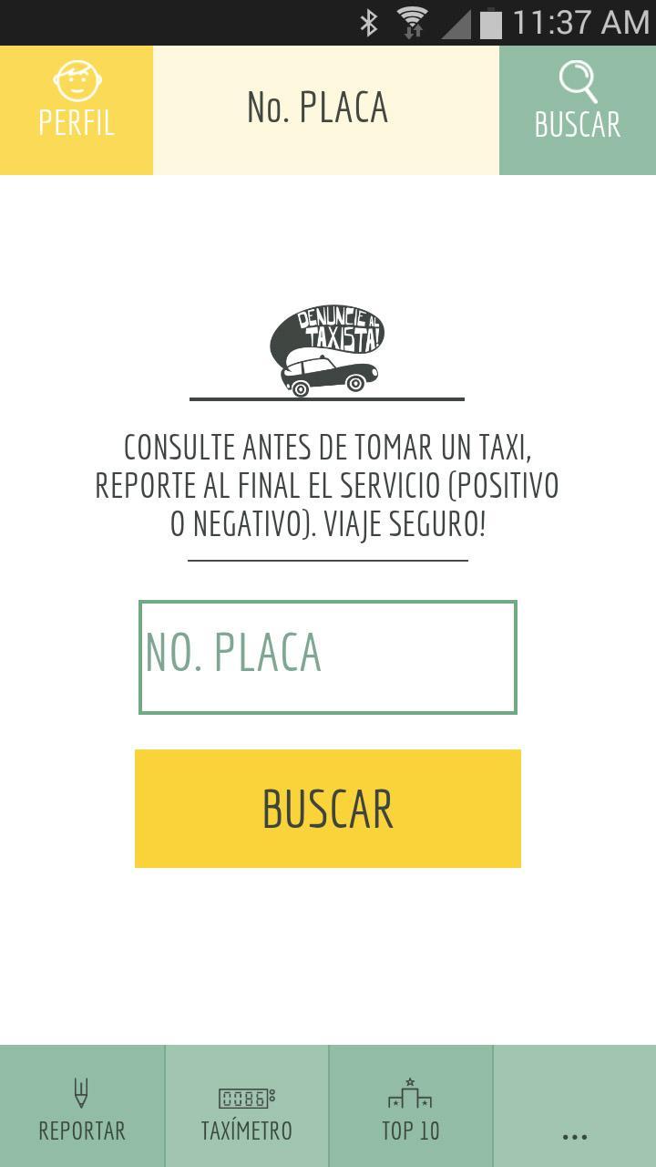Denuncie al Taxista