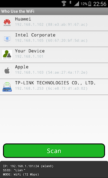 Who use the wifi