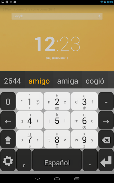 Spanish Keyboard plugin