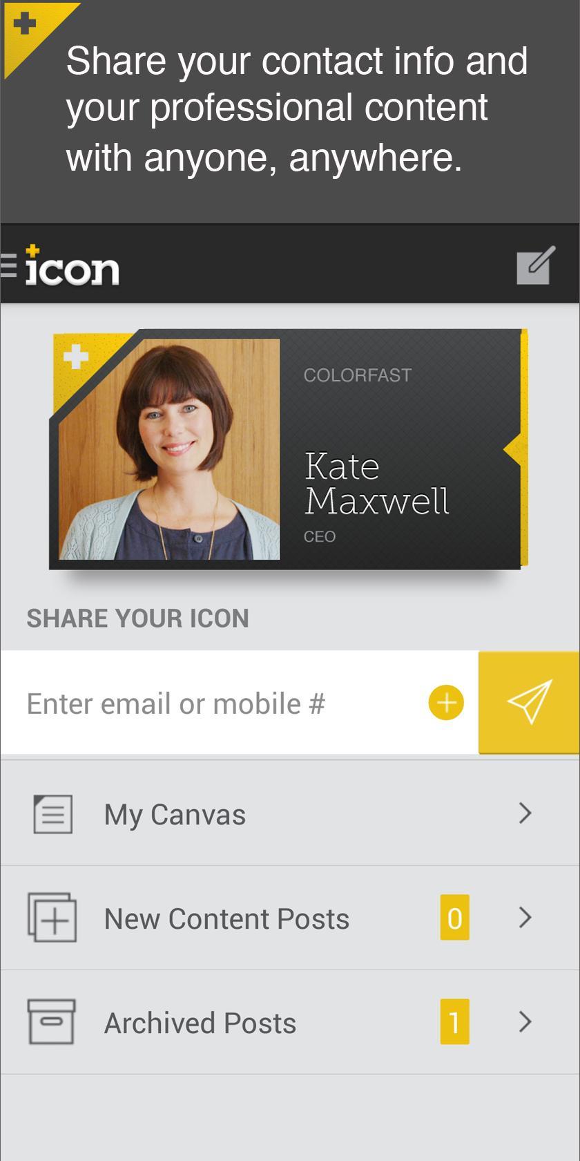 Icon: The Social Business Card