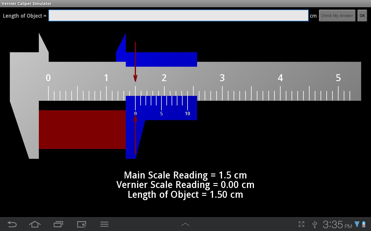 Vernier Caliper Simulator