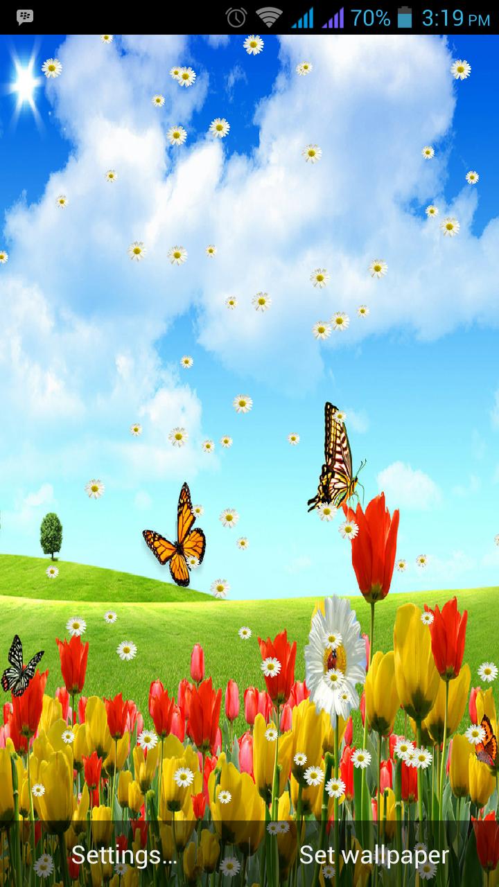 Spring Flowers Live Wallpaper