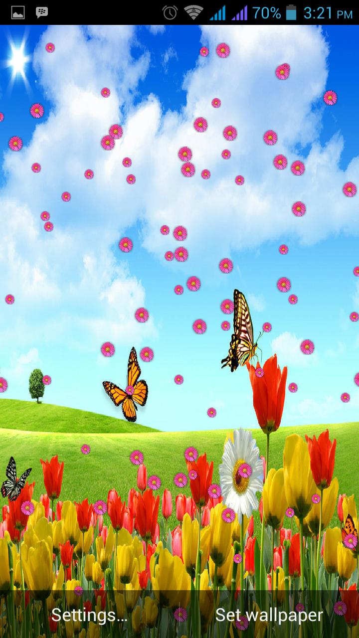 Spring Flowers Live Wallpaper