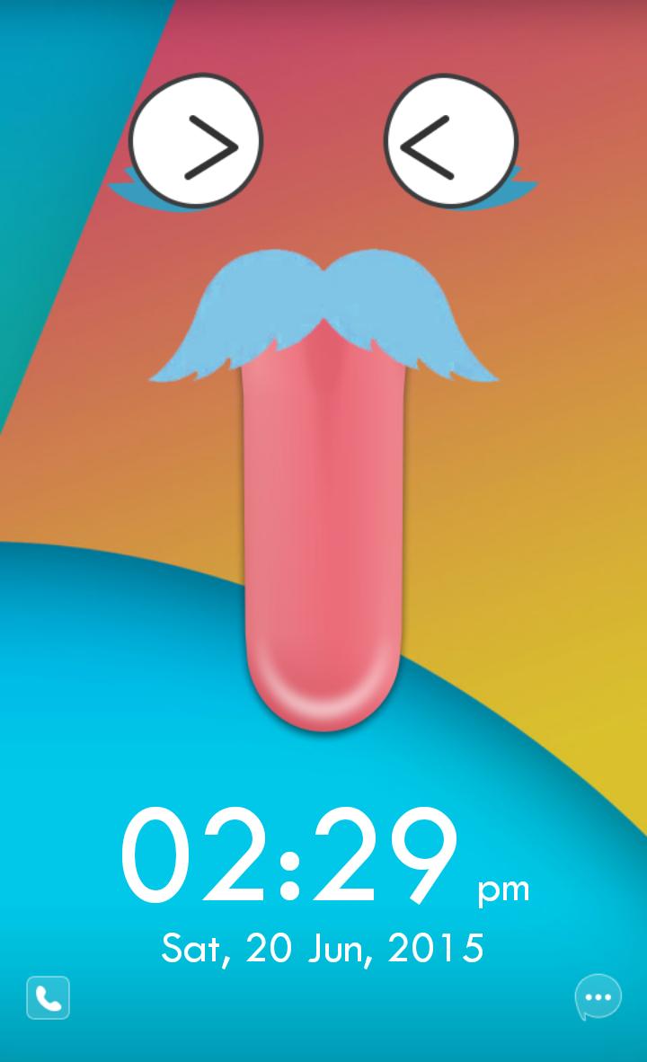 Mustache Lock Screen