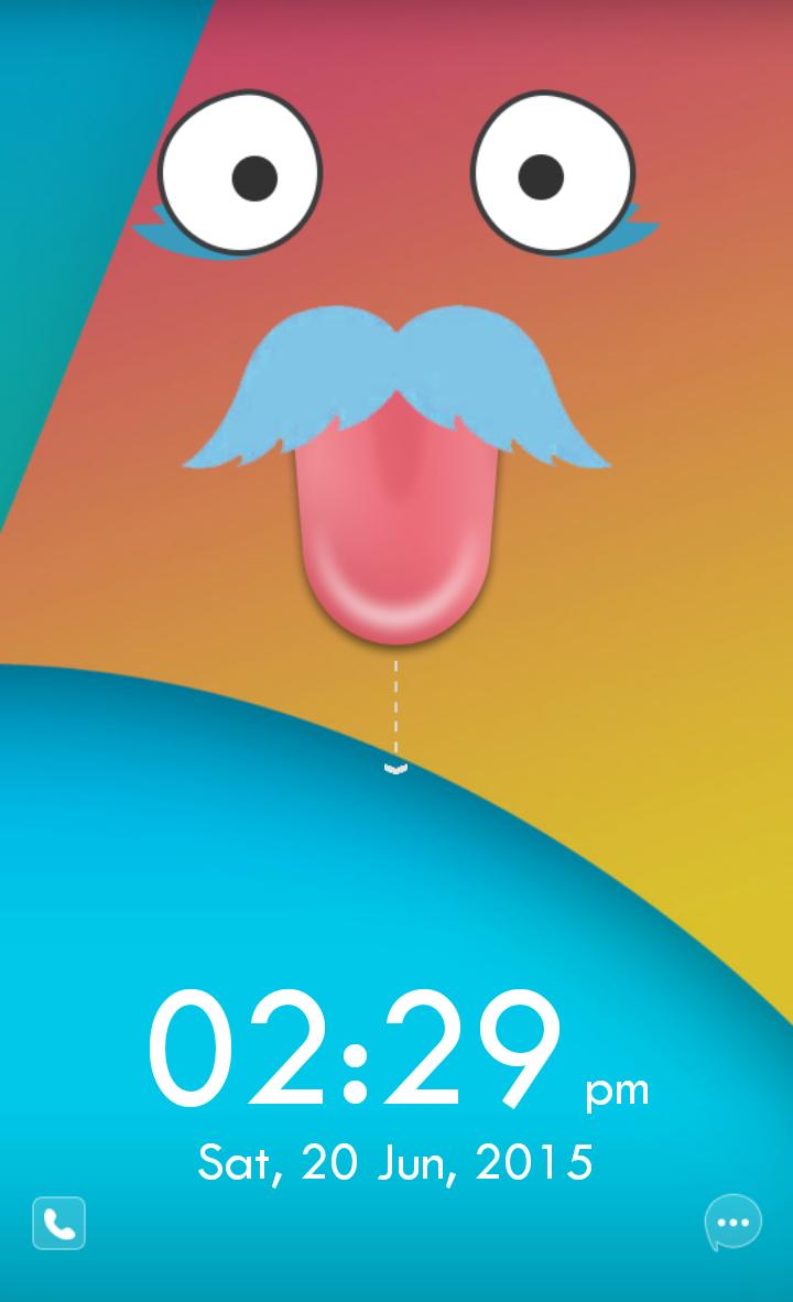 Mustache Lock Screen