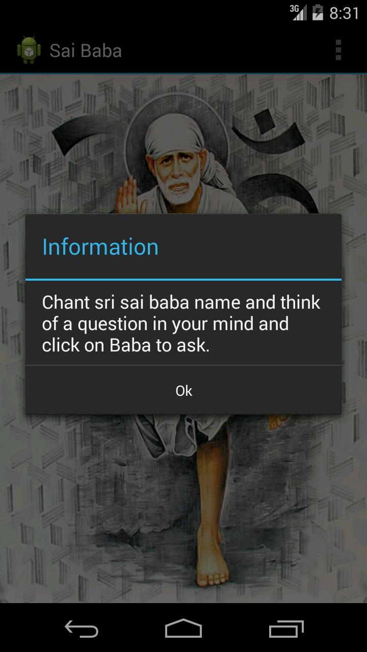 Ask Sai Baba