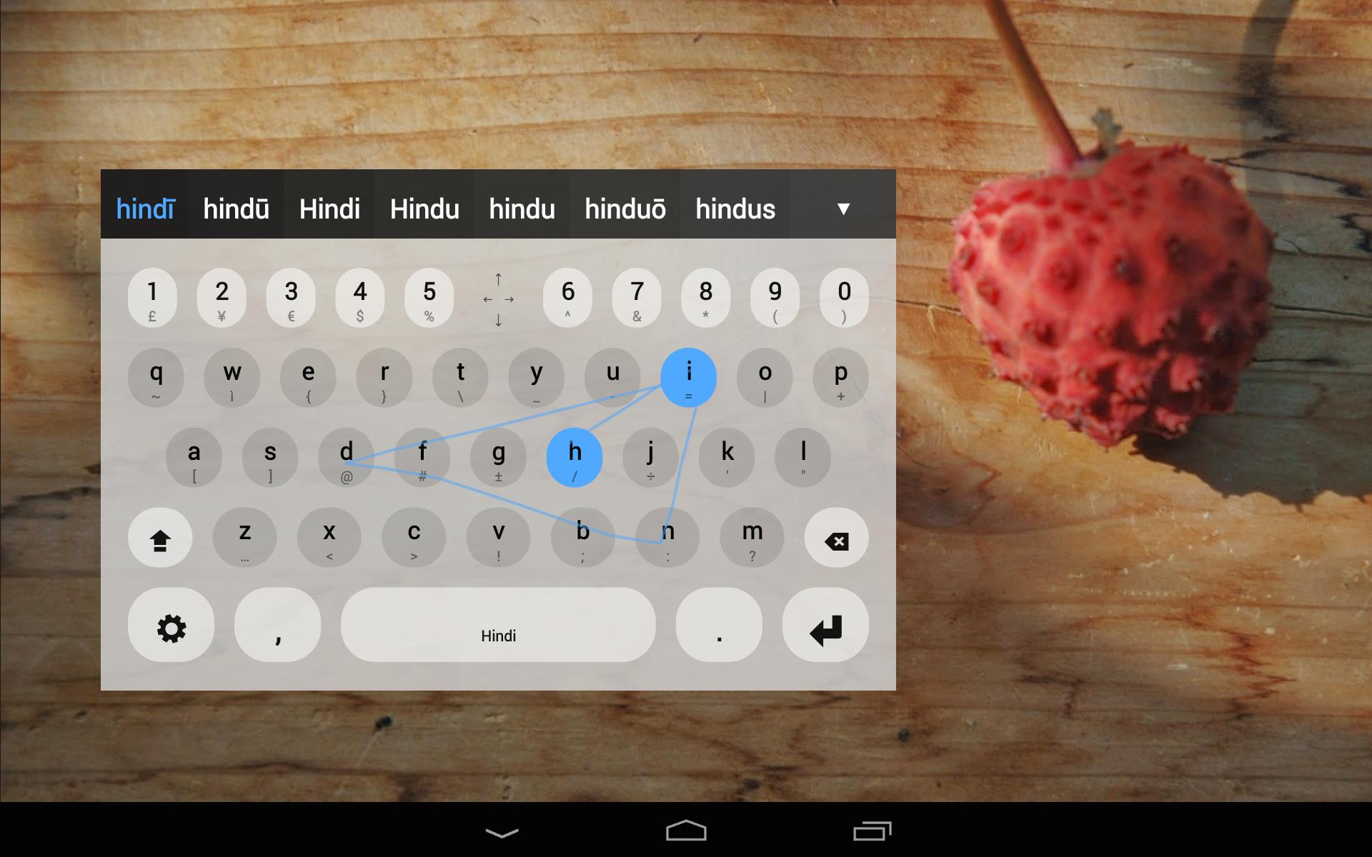 Hinglish Keyboard plugin