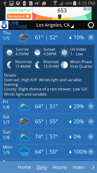 KTLA Los Angeles Weather