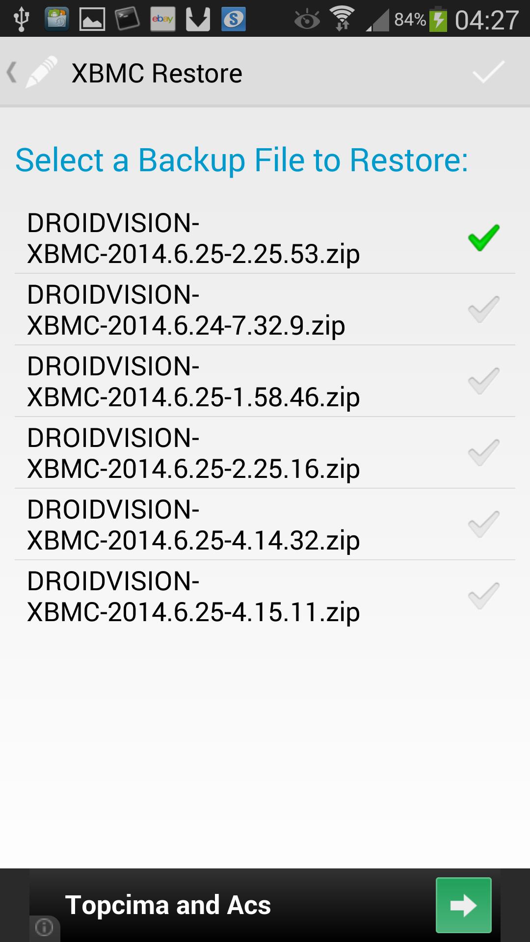 XBMC True Backup