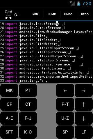 curseditor(code editor)