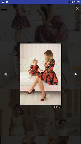 Moms and kids couple dress