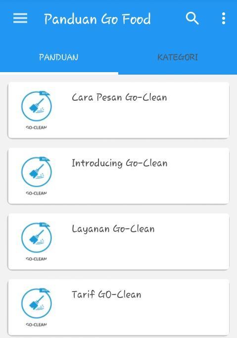 Panduan GO CLEAN Gojek