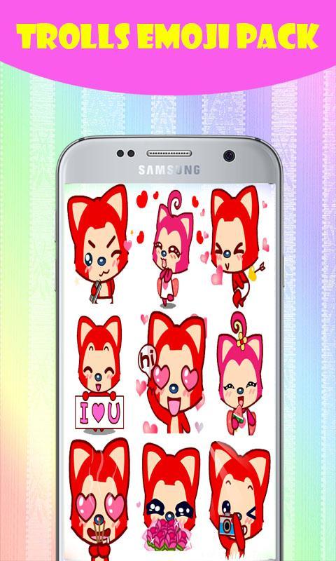 Trolls Emoji For Face