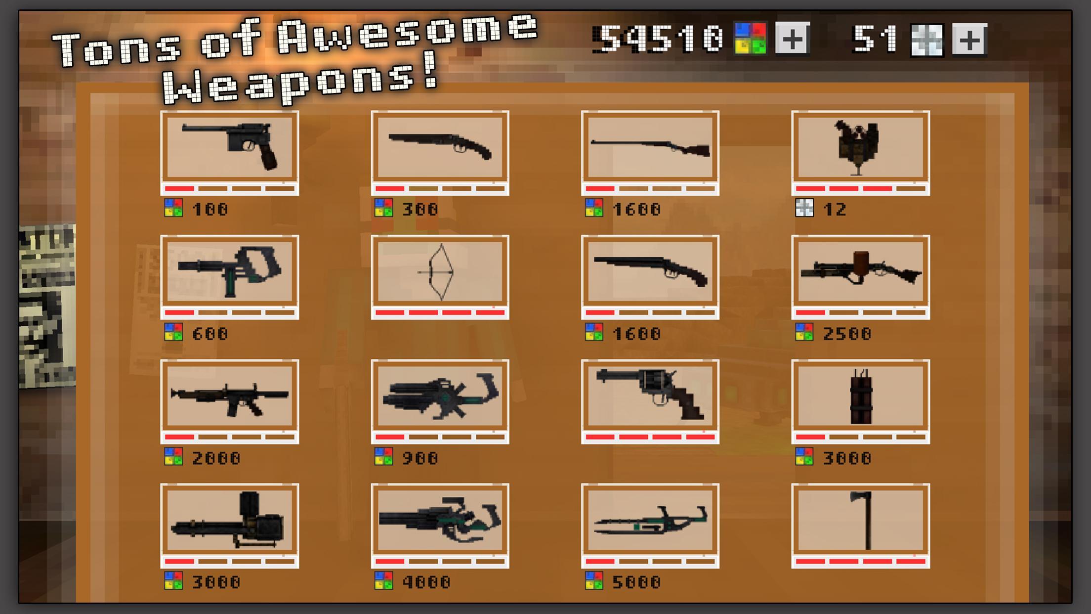 Block Gun 3D: Aliens & Cowboys