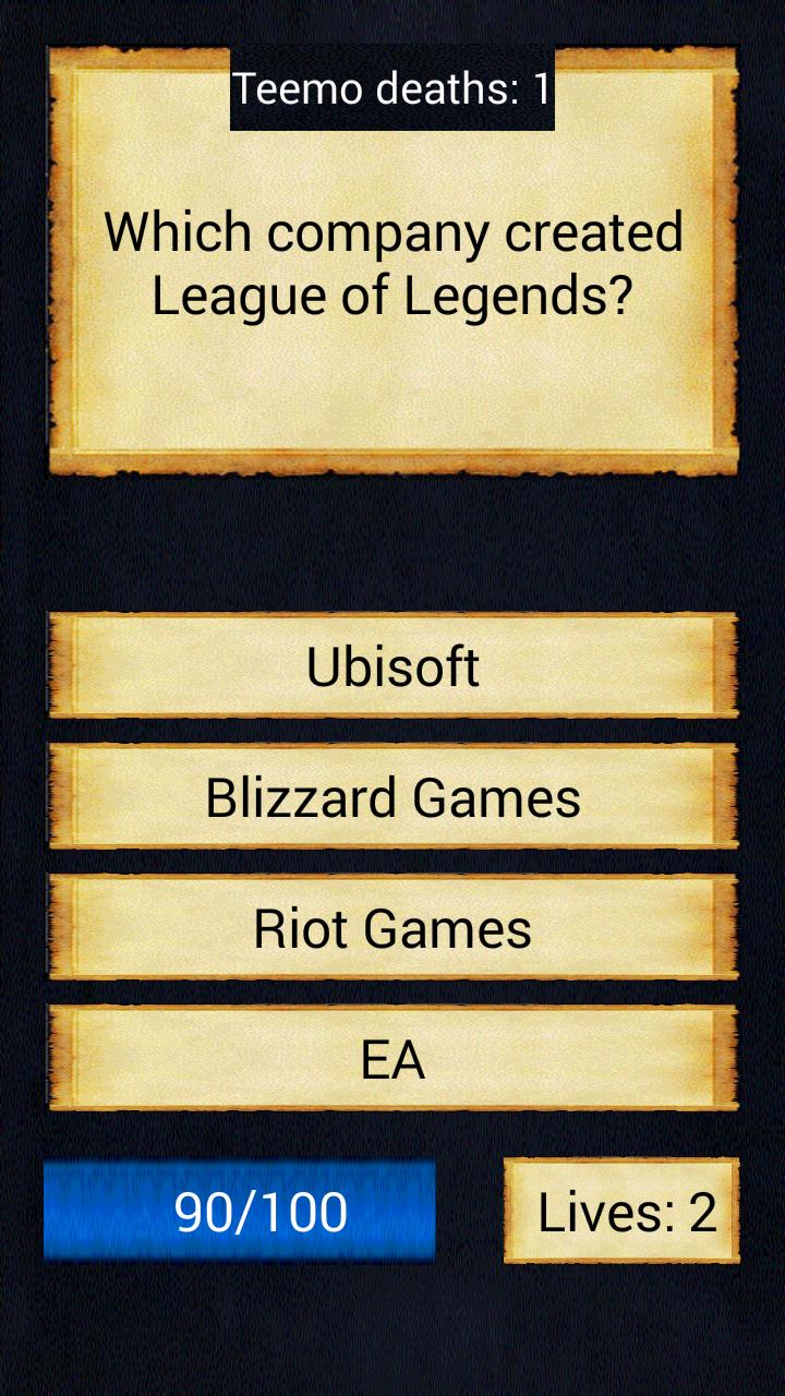 Quiz for LoL - Win RP