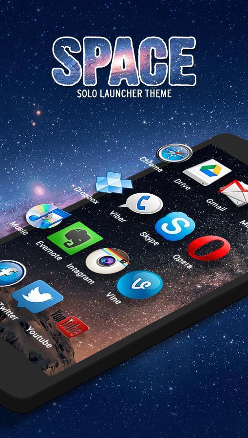 Space - Solo Launcher Theme