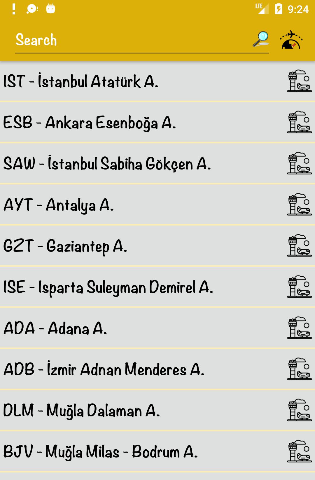 Flight Info Turkey