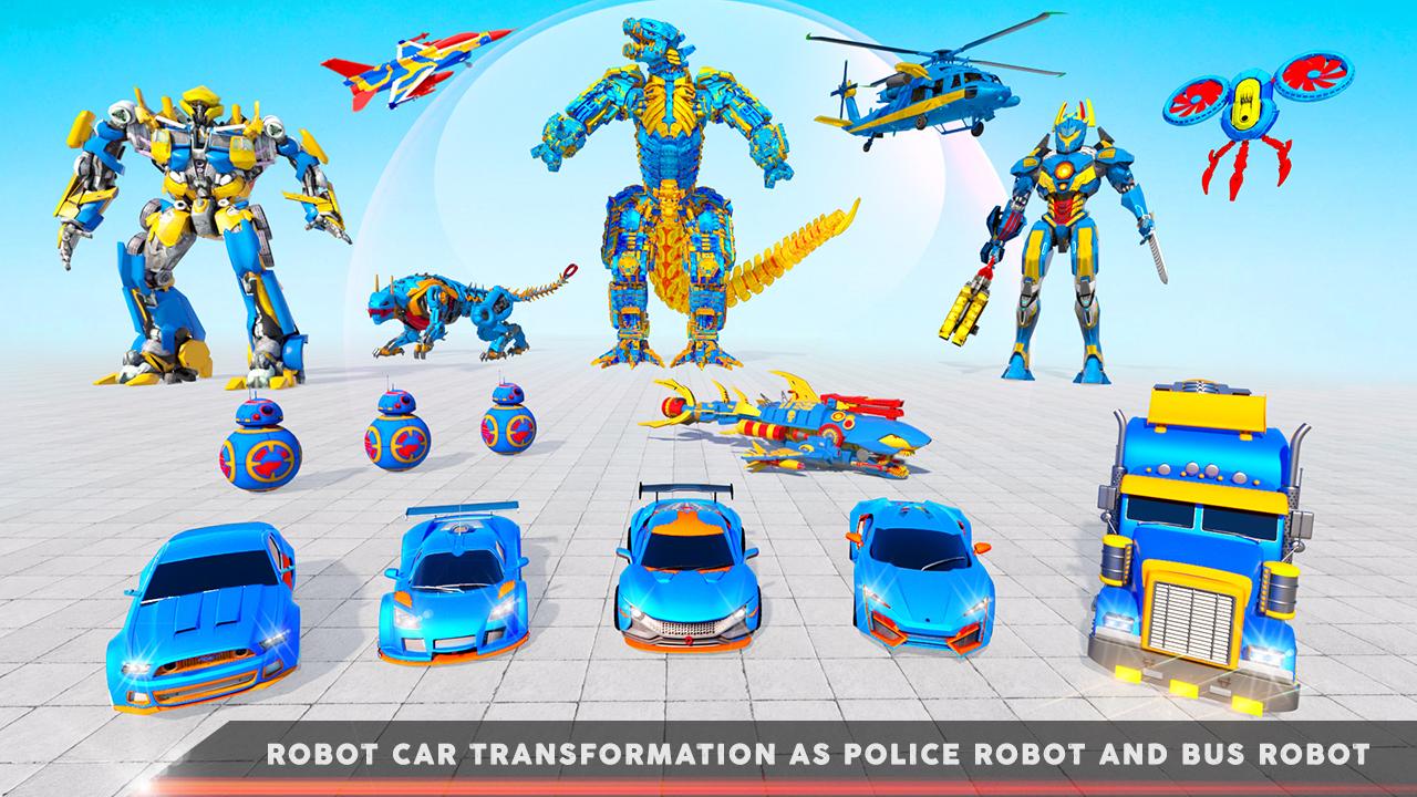 Dragon Police Robot Car Games