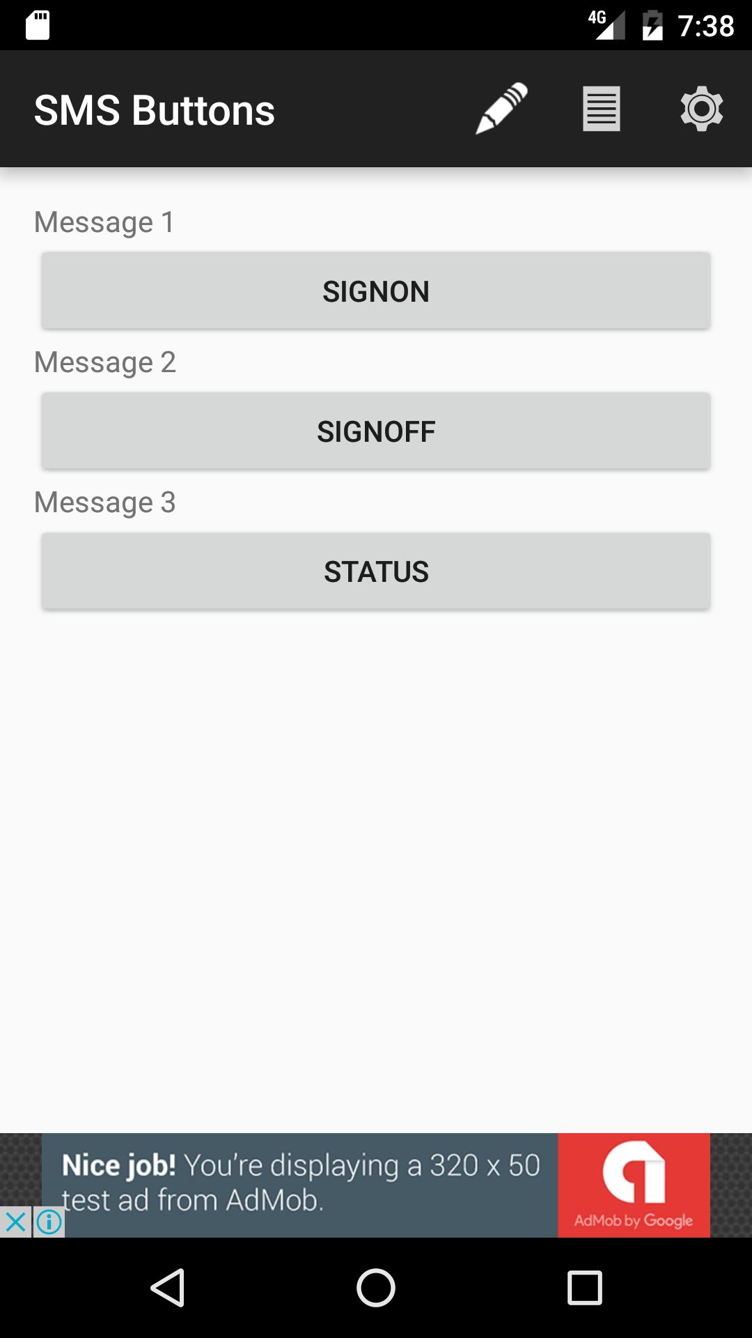SMS Buttons - Auto Templates