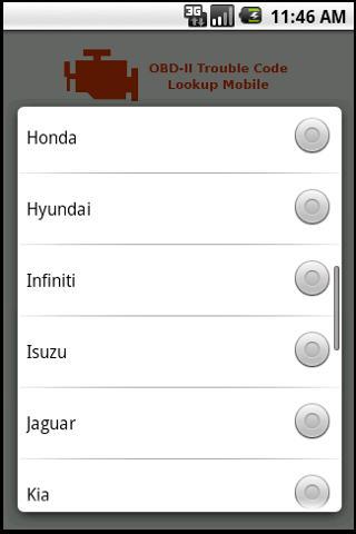 OBD Trouble Code Lookup Lite
