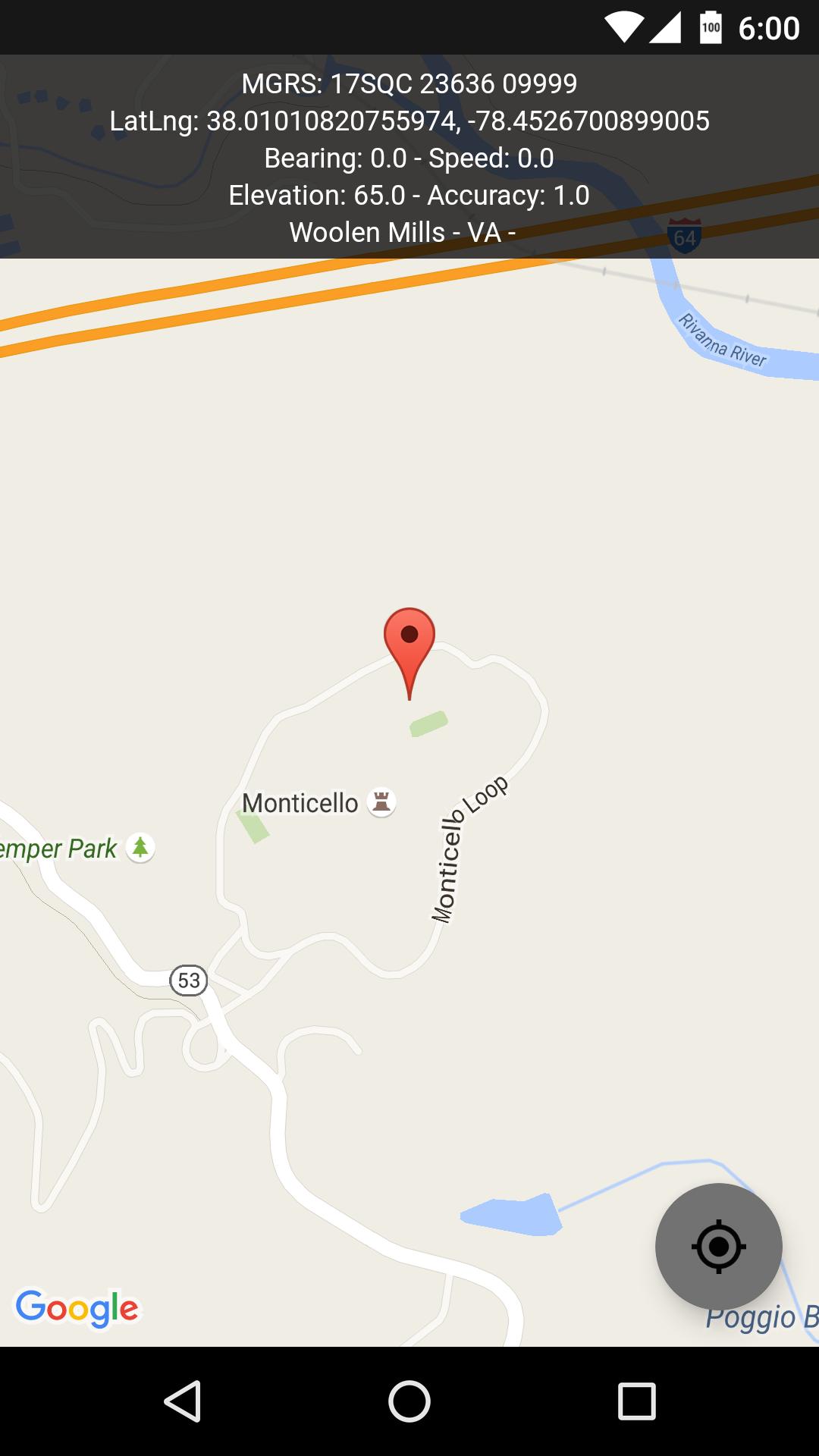 Accurate GPS Location MGRS