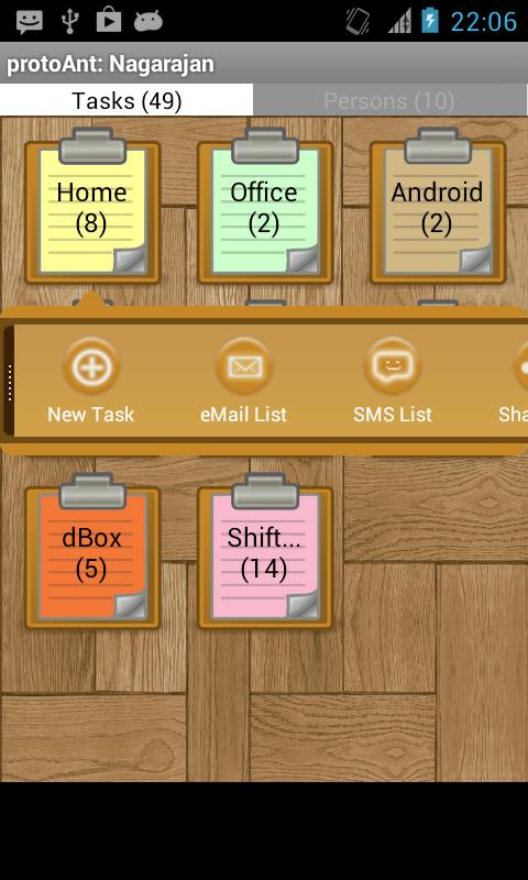 Collaborative tasks - protoAnt