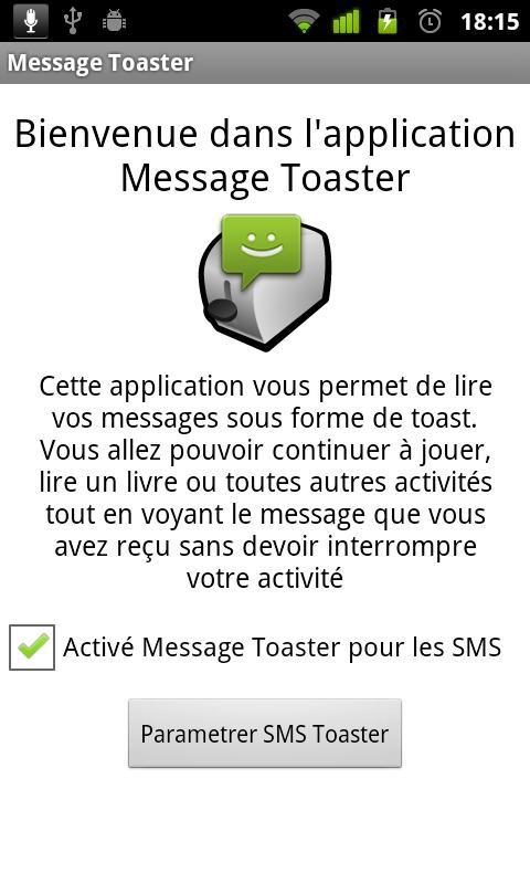 SMSToaster - Notification