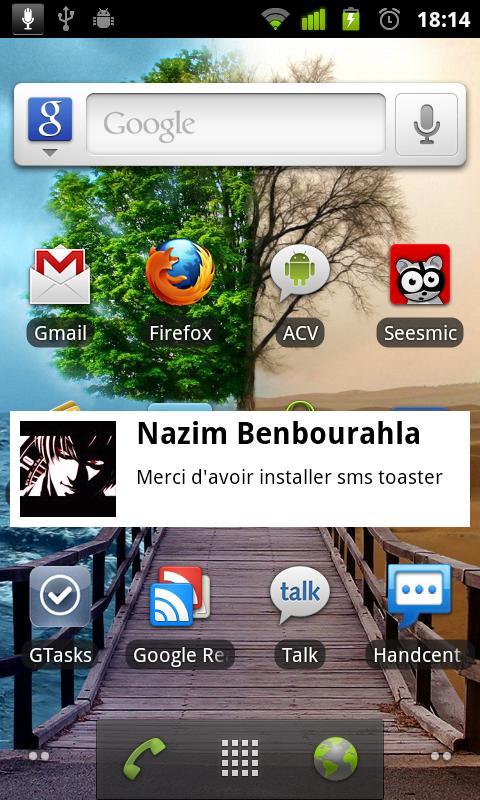 SMSToaster - Notification