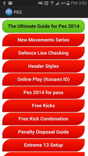 THE ULTIMATE GUIDE FOR PES2014