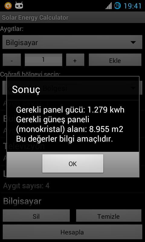 Solar Energy Calculator