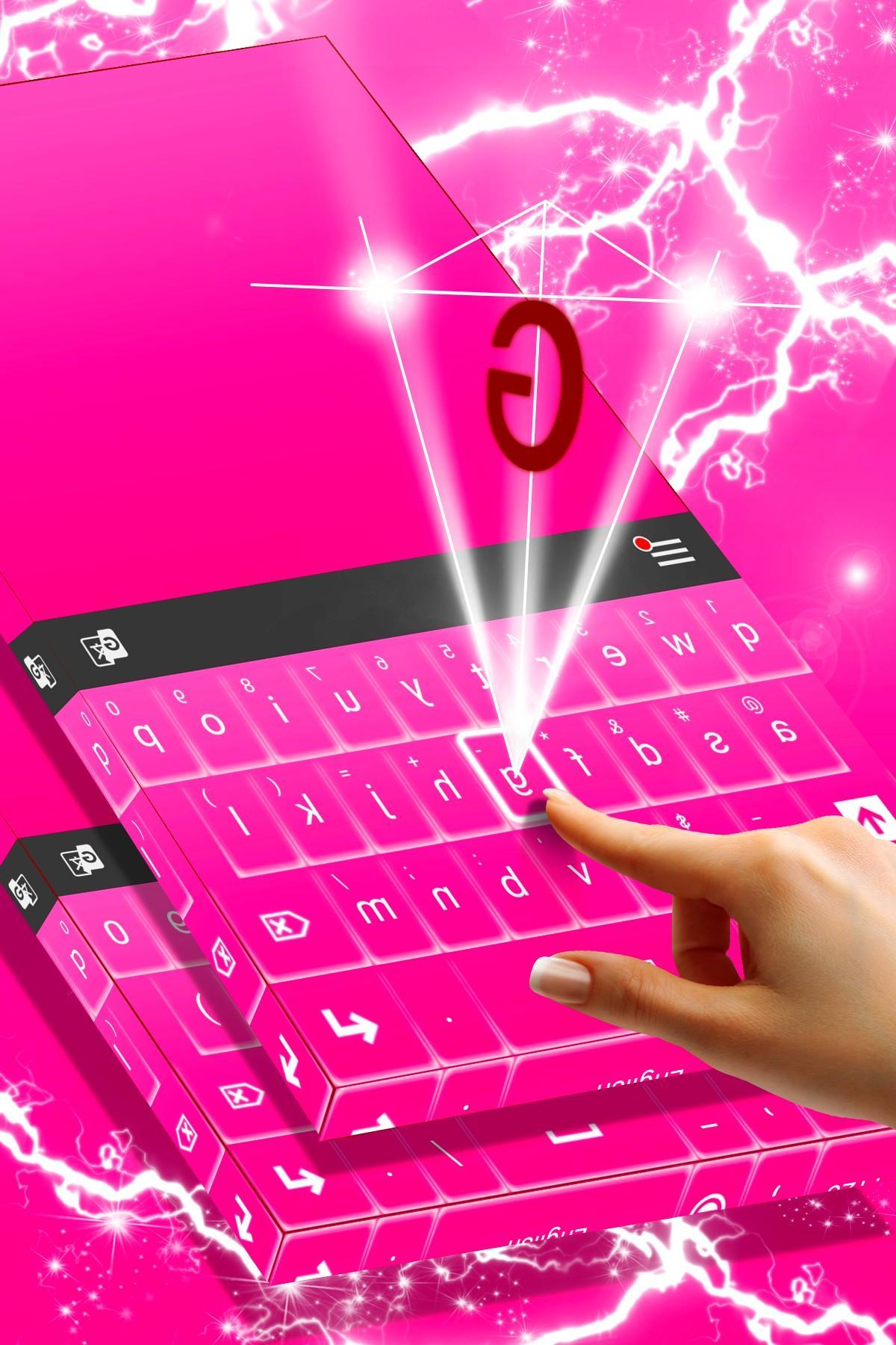 Pink Glow Keyboard Theme