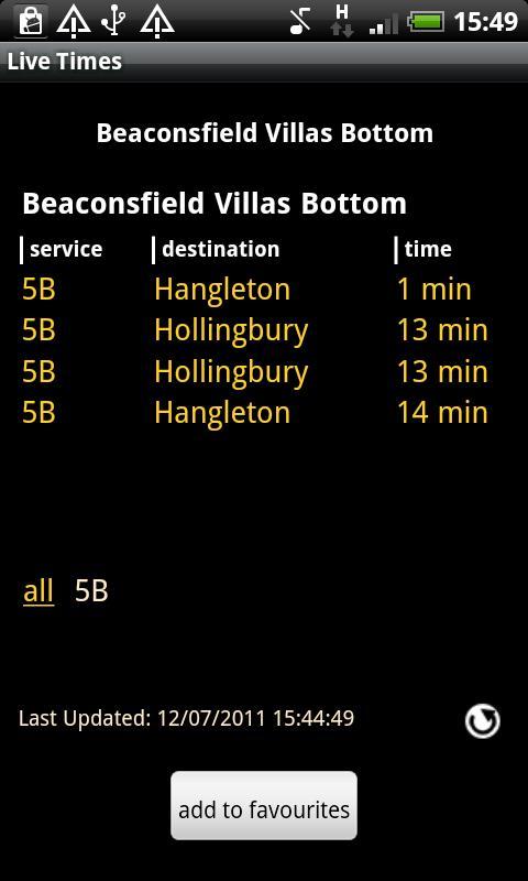 Brighton & Hove Buses Live