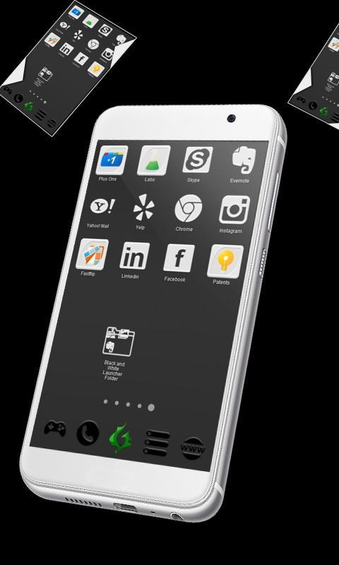 Black and White Launcher