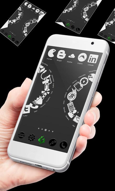 Black and White Launcher