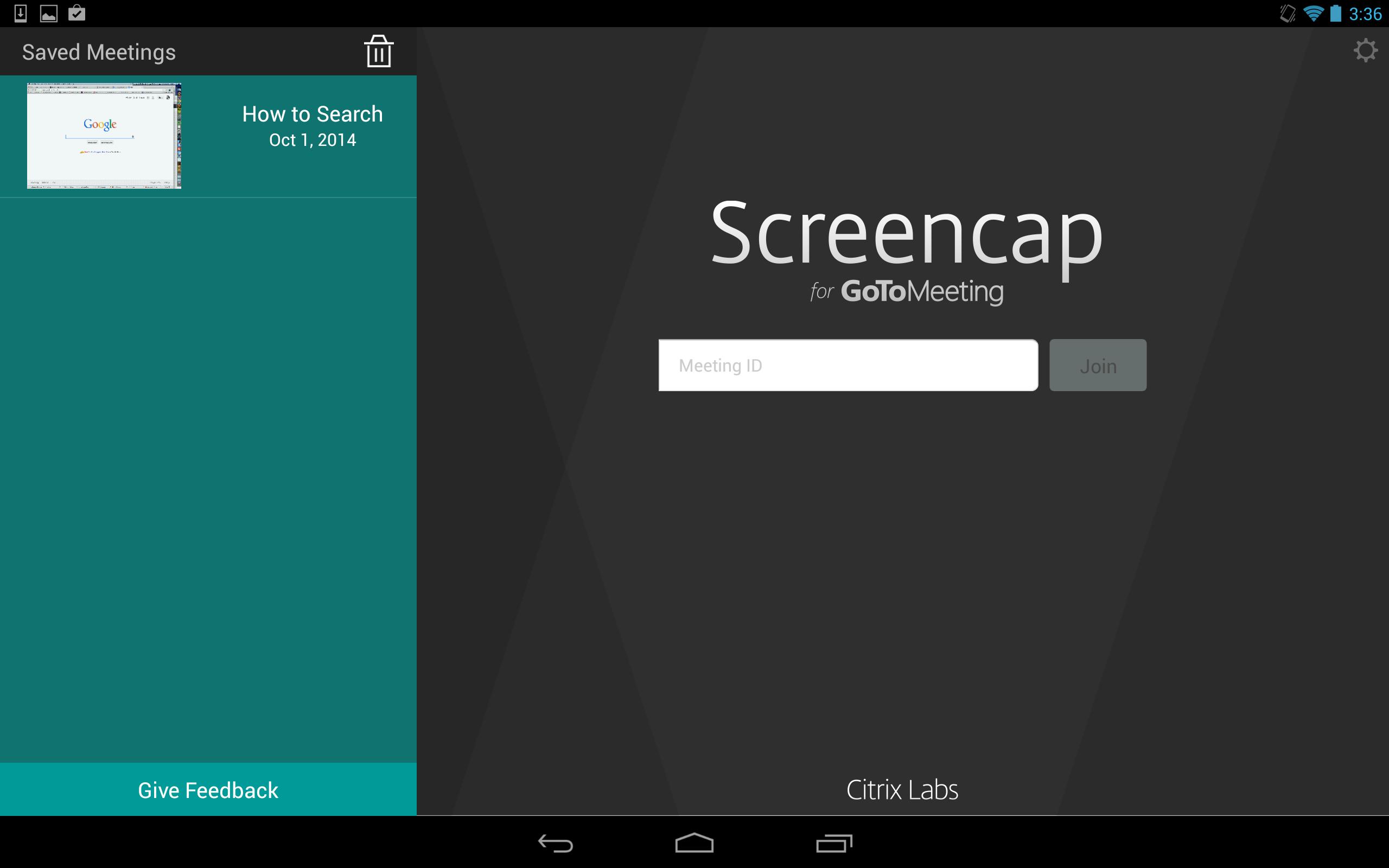 Screencap for GoToMeeting