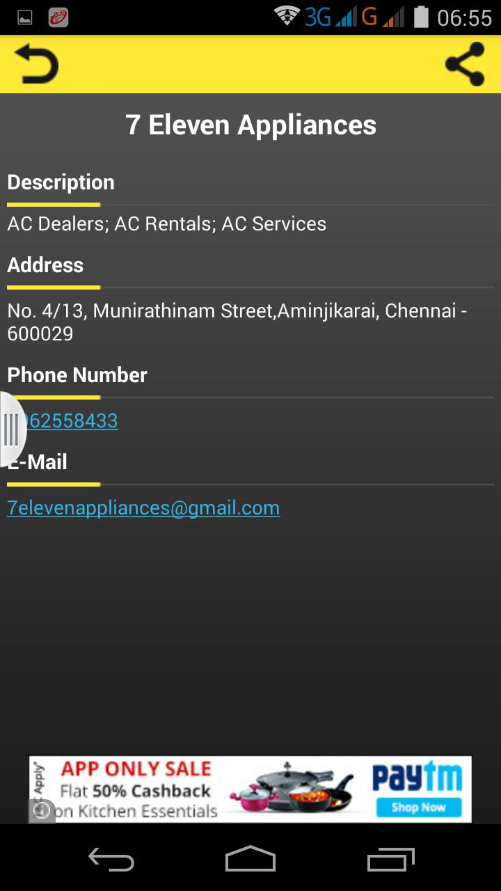 Chennai Address