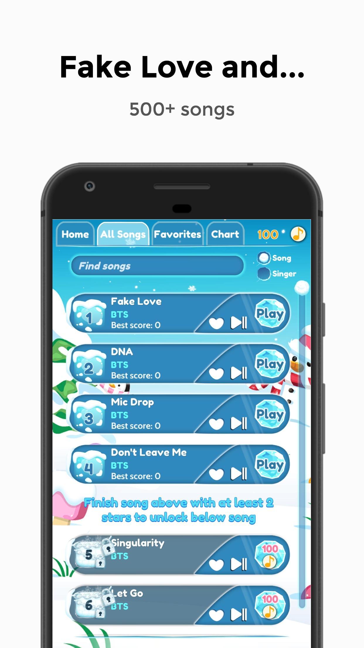 BTS - Fake Love Piano Tiles